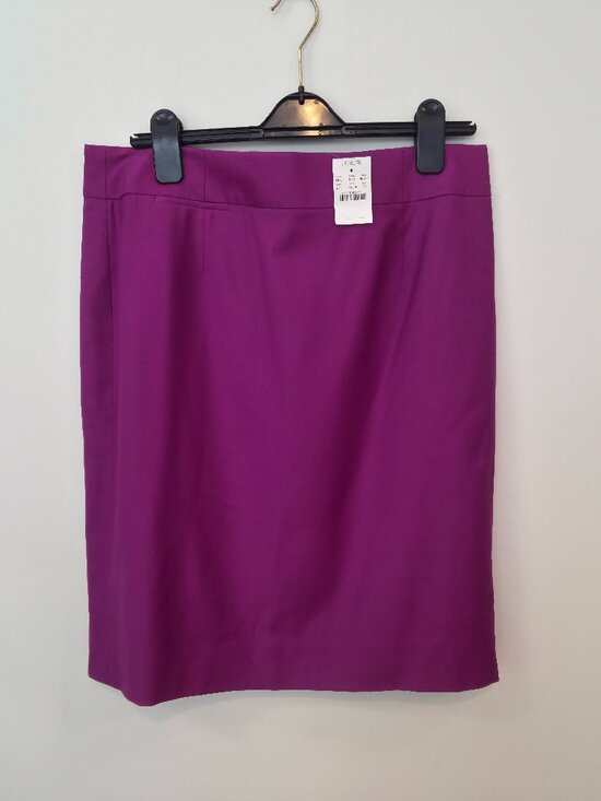J. Crew Dresses & Skirts - J.Crew Purple Wool Skirt NWT | Size 12 | 100% Wool | Kick Pleat